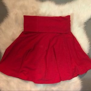 Red Circle Skirt